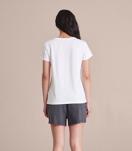 Fitted Crew Print T-Shirt