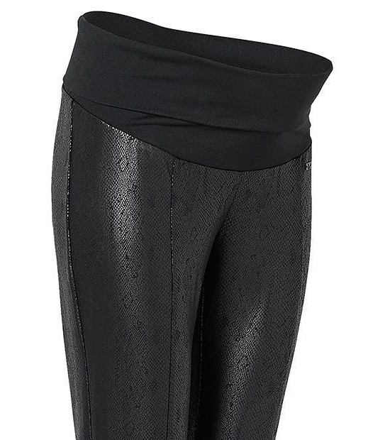 Maternity by Dannii Minogue Textured Belly Band Legging - Black