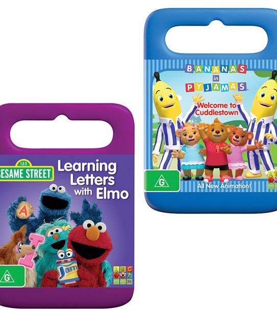 Bananas In Pyjamas: Welcome To Cuddlestown + Sesame St: Learning Letters With Elmo DVD Bundle