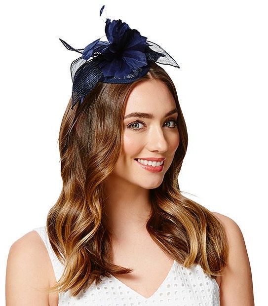 Patsy Headband Fascinator - Navy