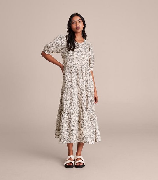 European Linen Tiered Midi Dress Target Australia