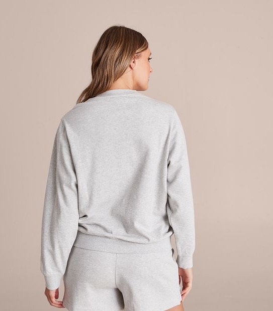 Active French Terry Long Sleeve Crew Jumper