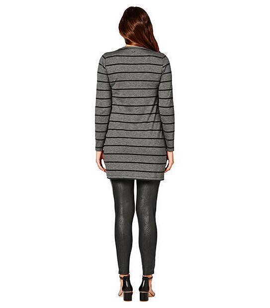 Maternity by Dannii Minogue Side Split Tunic Jumper - Charcoal/ Black