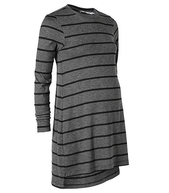 Maternity by Dannii Minogue Side Split Tunic Jumper - Charcoal/ Black