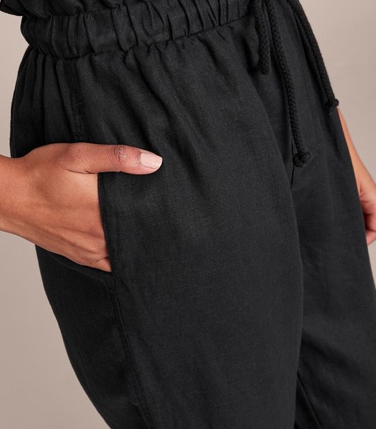 European Linen Tapered Pants