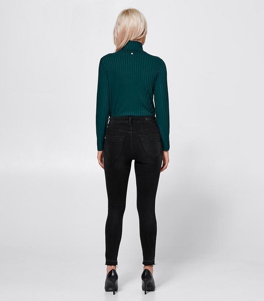 Dannii Minogue Petites Turtle Neck Top - Green