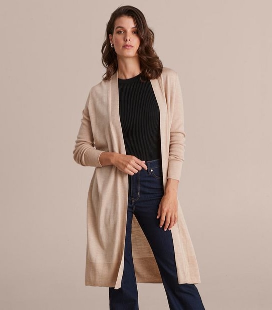 Preview Merino Wool Edge To Edge Cardigan