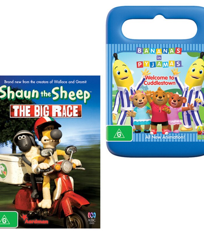 Bananas In Pyjamas Welcome To Cuddlestown Shaun The Sheep The Big Race Dvd Bundle Target Australia