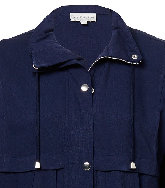 Crop Anorak - Navy