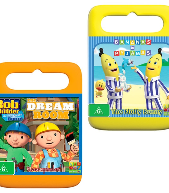 Bananas In Pyjamas: Fluffy Bunny + Bob The Builder: The Dream Room DVD Bundle