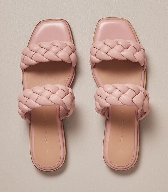 Womens Monty Two Band Braid Slides Target Australia