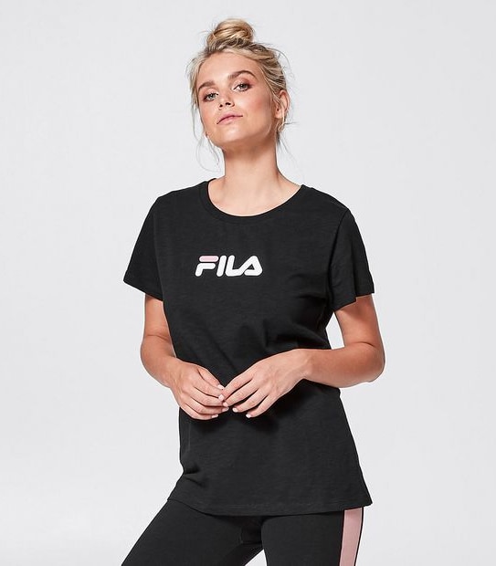 Fila Isla Slub T-Shirt - Black
