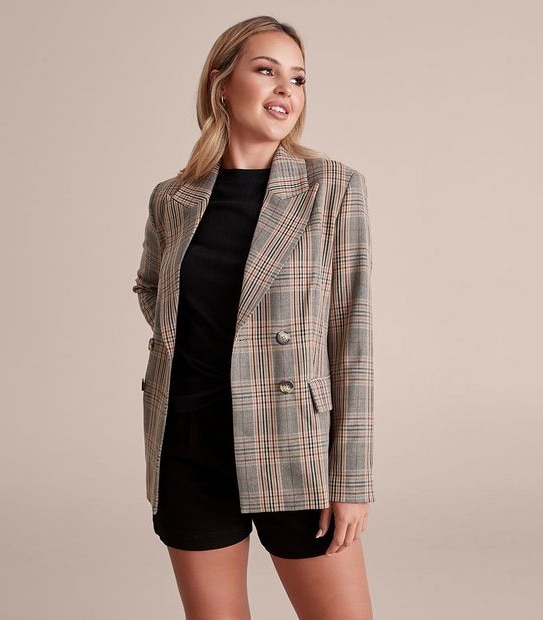 Dannii Minogue Petites Check Blazer