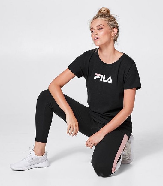 Fila Isla Slub T-Shirt - Black