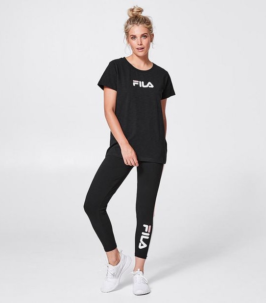 Fila Isla Slub T-Shirt - Black
