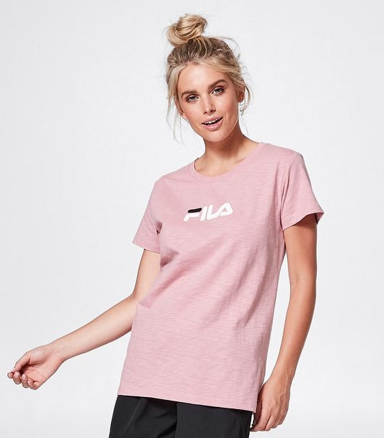 Fila Isla Slub T-Shirt - Pink