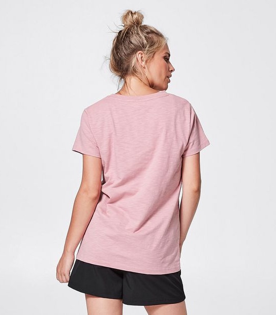 Fila Isla Slub T-Shirt - Pink