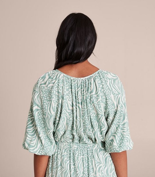 3/4 Sleeve Peasant Blouse