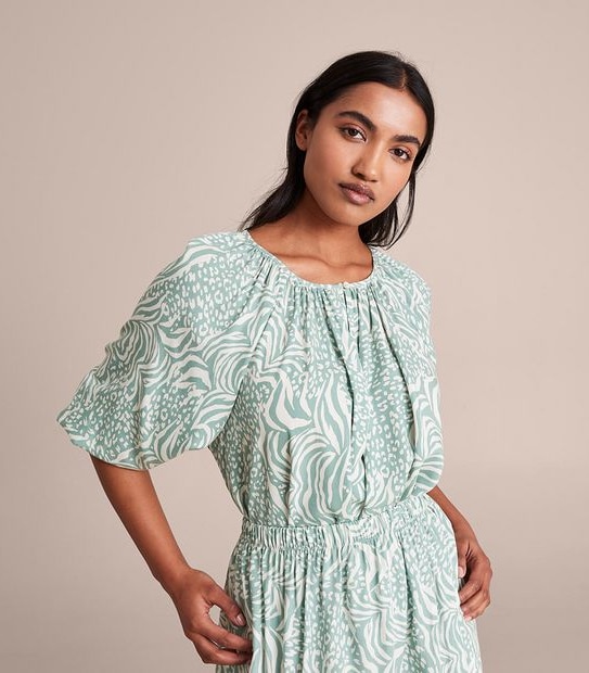 3/4 Sleeve Peasant Blouse