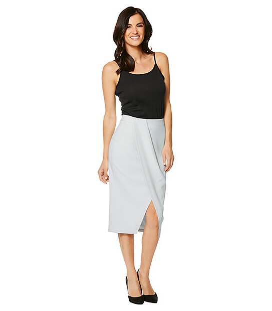 Longline Wrap Skirt - Microchip