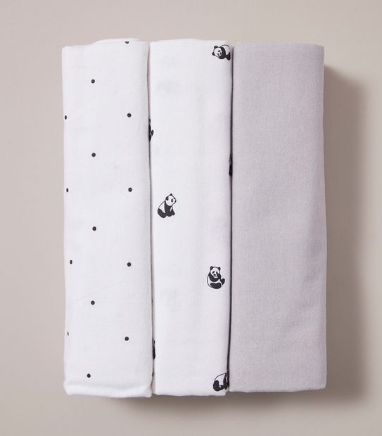 bub. 3 Pack Flannelette Wraps