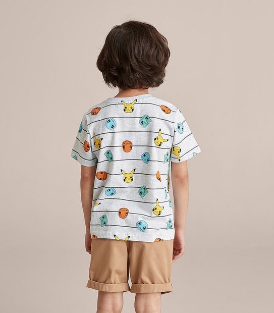 Striped  Pokemon T-shirt