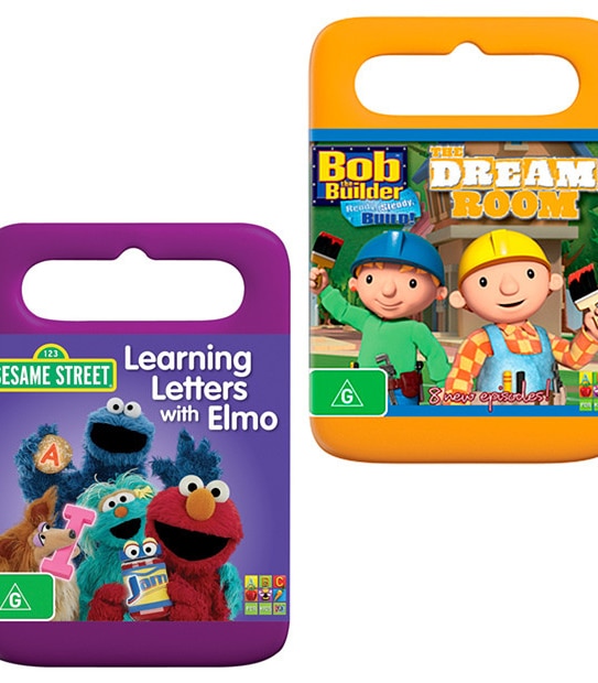 Bob The Builder: The Dream Room + Sesame St: Learning Letters With Elmo DVD Bundle