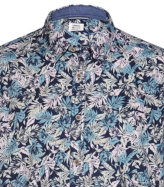 Men's Short Sleeve Shirt & T-Shirt Combination - Multi
