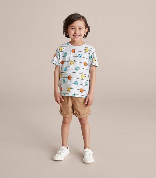 Striped  Pokemon T-shirt
