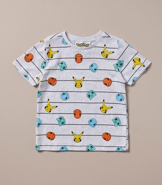 Striped  Pokemon T-shirt