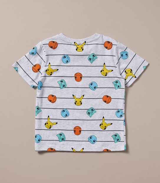 Striped  Pokemon T-shirt