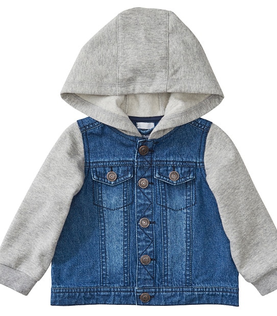 Baby Hooded Denim Jacket