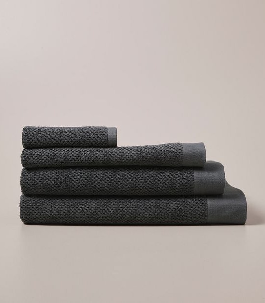 Flynn Cotton and Viscose derived from Bamboo Bath Sheet - Charcoal