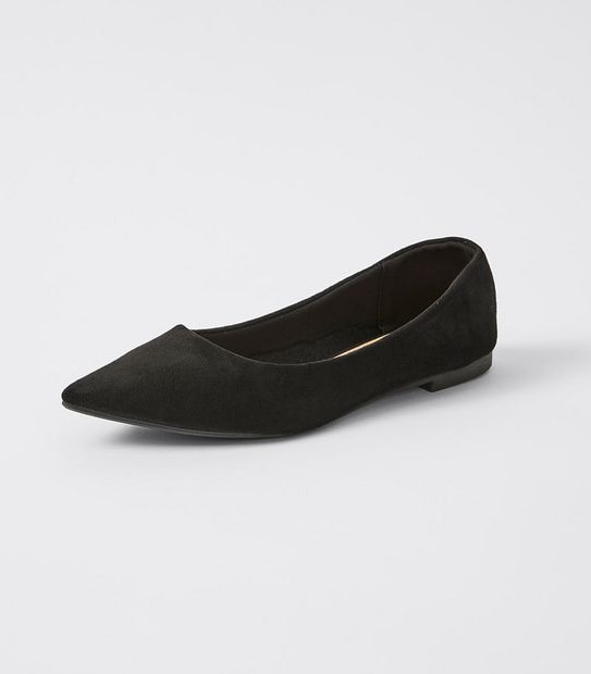 Womens Folly Pointed Ballet Flats