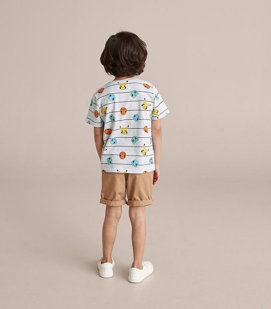 Striped  Pokemon T-shirt