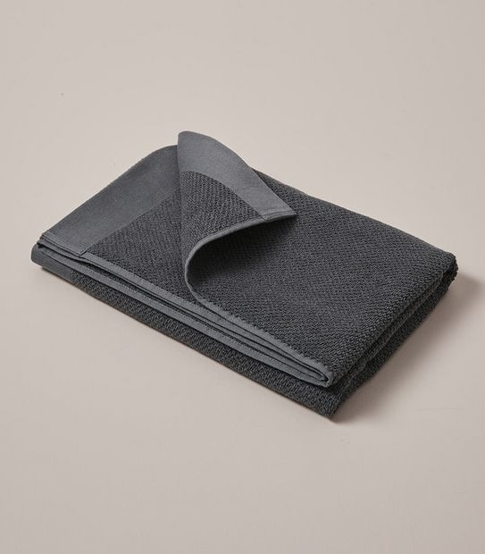 Flynn Cotton and Viscose derived from Bamboo Bath Towel - Charcoal