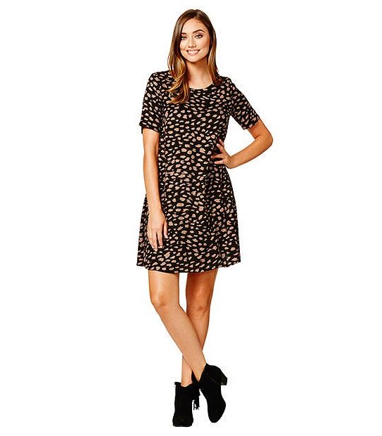 Trapeze Dress - Animal Print