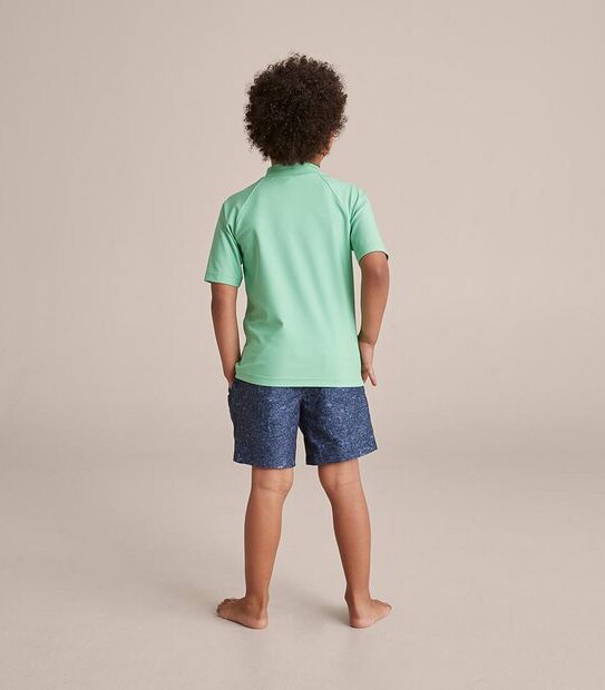 Short Sleeve Swim Print Rashie