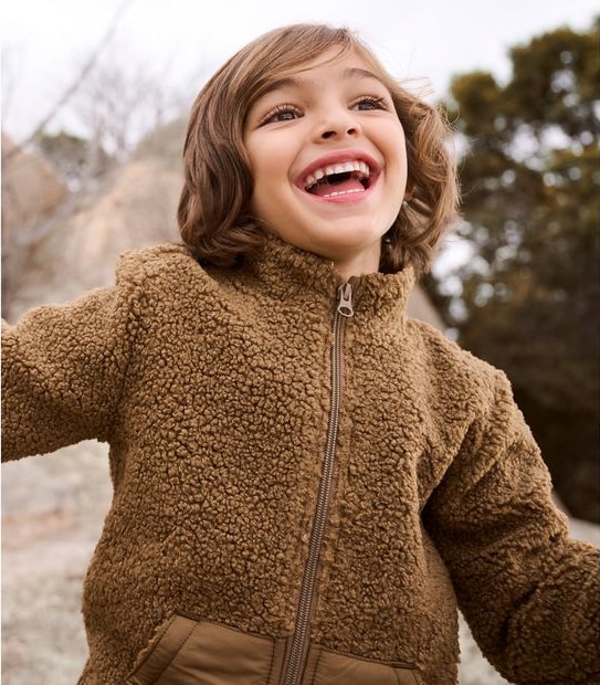 Zip Thru Teddy Fleece Jacket