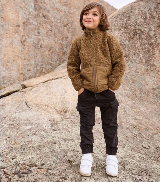 Zip Thru Teddy Fleece Jacket