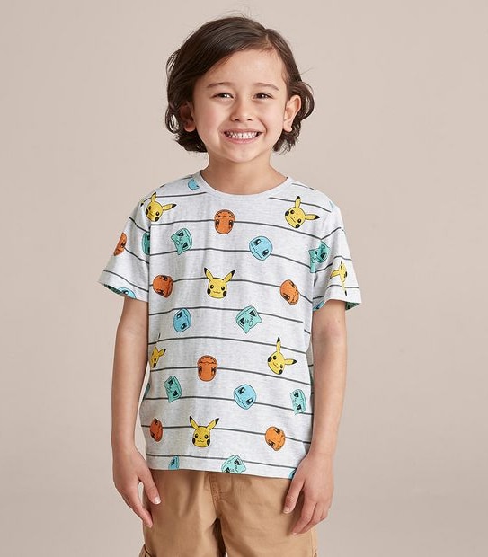 Striped  Pokemon T-shirt
