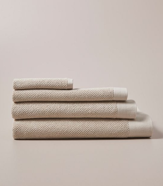 Flynn Cotton and Viscose derived from Bamboo Bath Sheet - Parchment