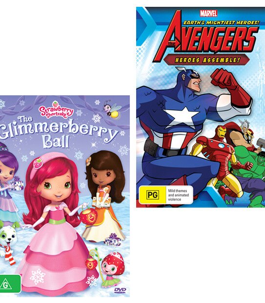 The Avengers: The Heroes Assemble + Strawberry Shortcake: The Glimmerberry Ball DVD Bundle