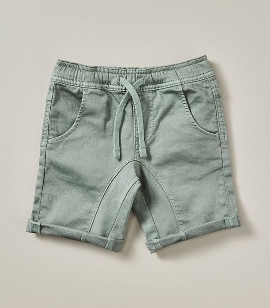245143_01 PULL ON DENIM SHORT CHINOS GREEN Target Australia