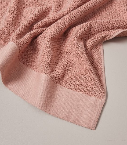 Flynn Cotton and Viscose derived from Bamboo Bath Sheet - Blush 