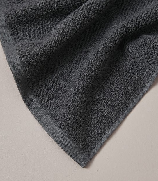 Flynn Cotton and Viscose derived from Bamboo Face Washer - Charcoal