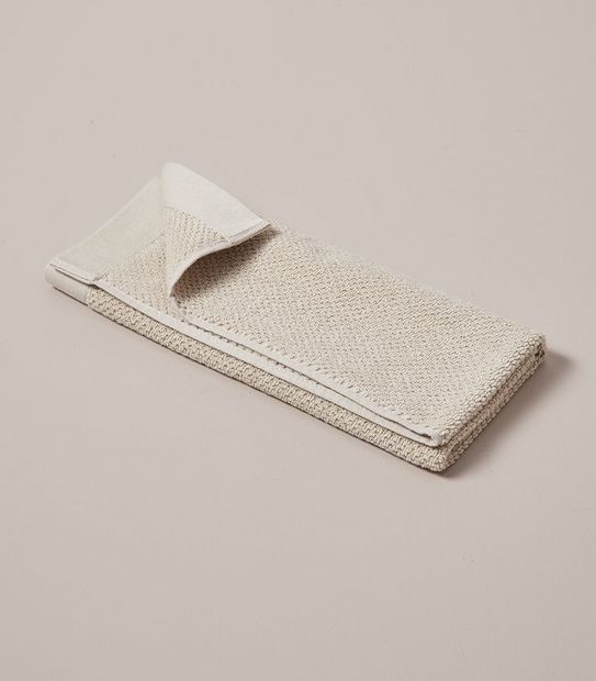 Flynn Cotton and Viscose derived from Bamboo Hand Towel - Parchment