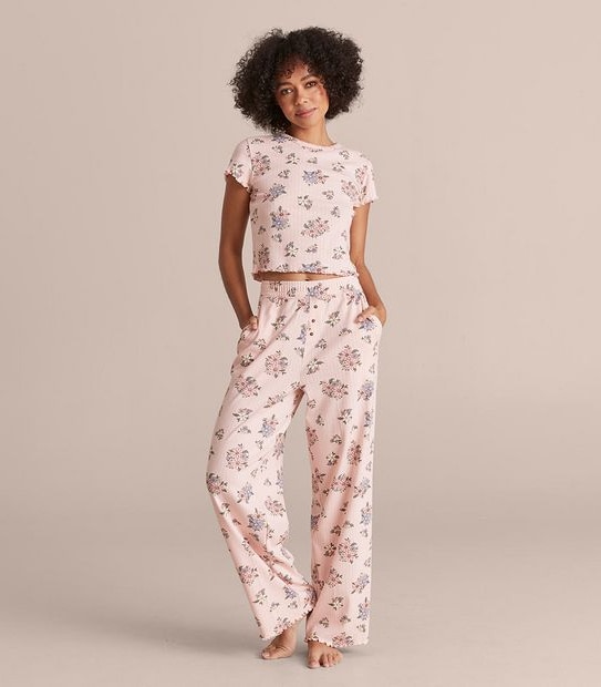 Lily Loves Pointelle T-Shirt and Pants Pyjama Set
