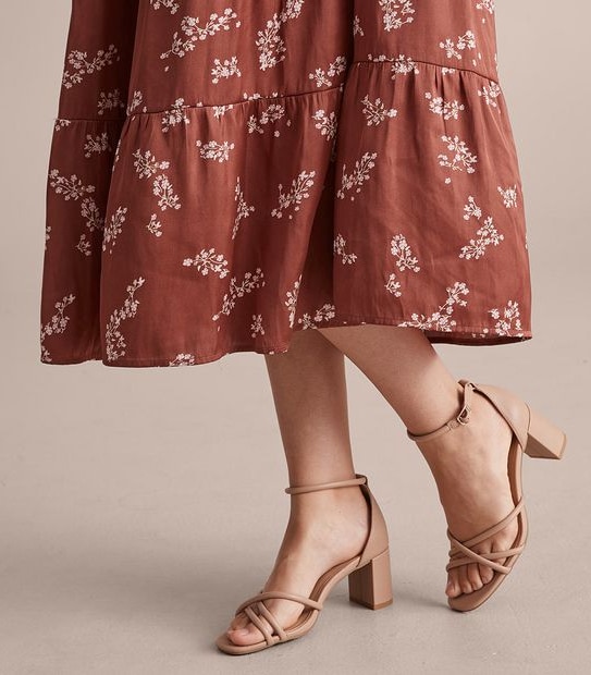 Preview Puff Sleeve Tiered Midi Dress