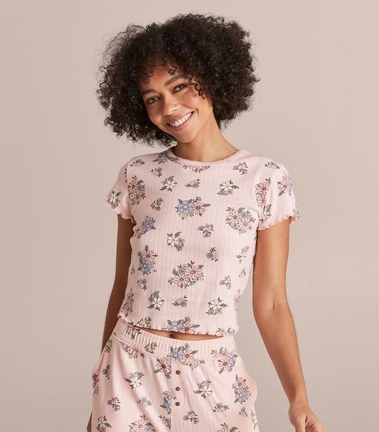 Lily Loves Pointelle T-Shirt and Pants Pyjama Set